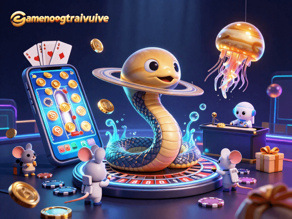 Join the excitement of gamenongtraivuive with vivid cosmic casino gameplay elements
