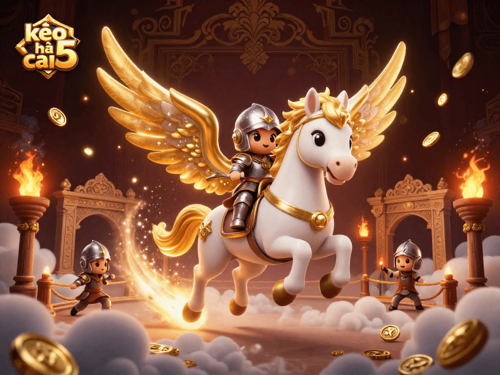 Experience the excitement of kèo nhà cái 5 with a dynamic casino-themed illustration featuring gaming elements.