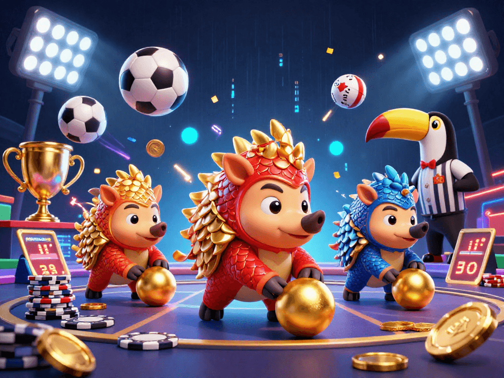 Experience thrilling gameplay with cotyphu-nohu featuring rival pangolins competing in a strategic online game.