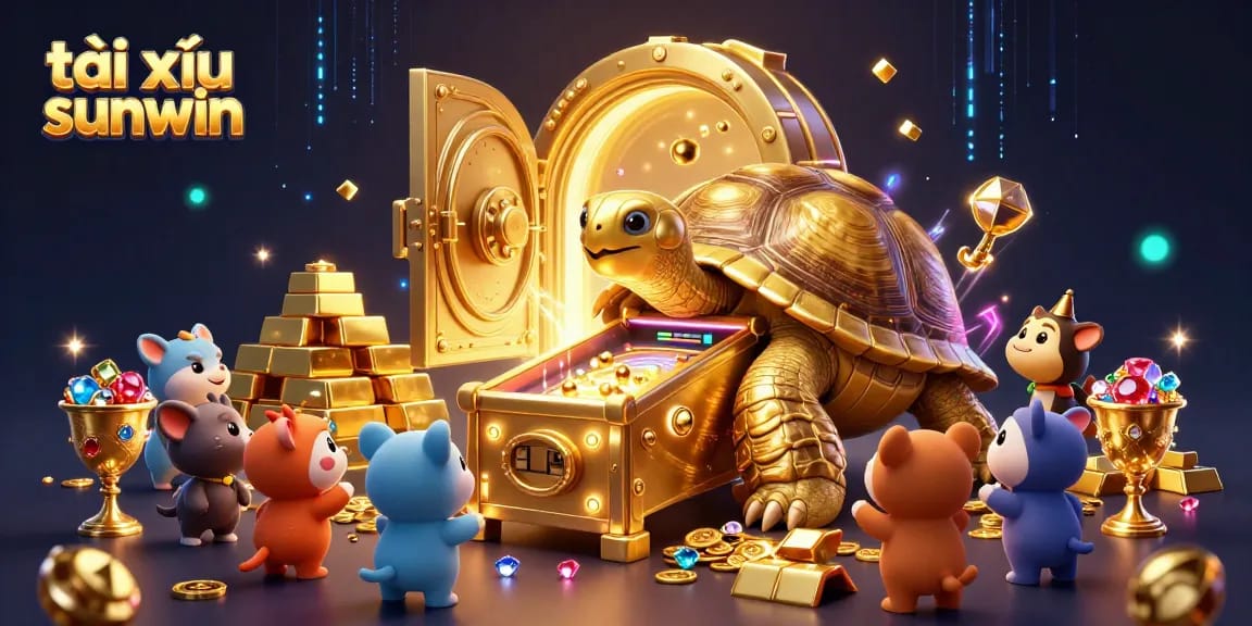 Play the exciting tài xỉu sunwin game with the colossal golden tortoise and treasure!