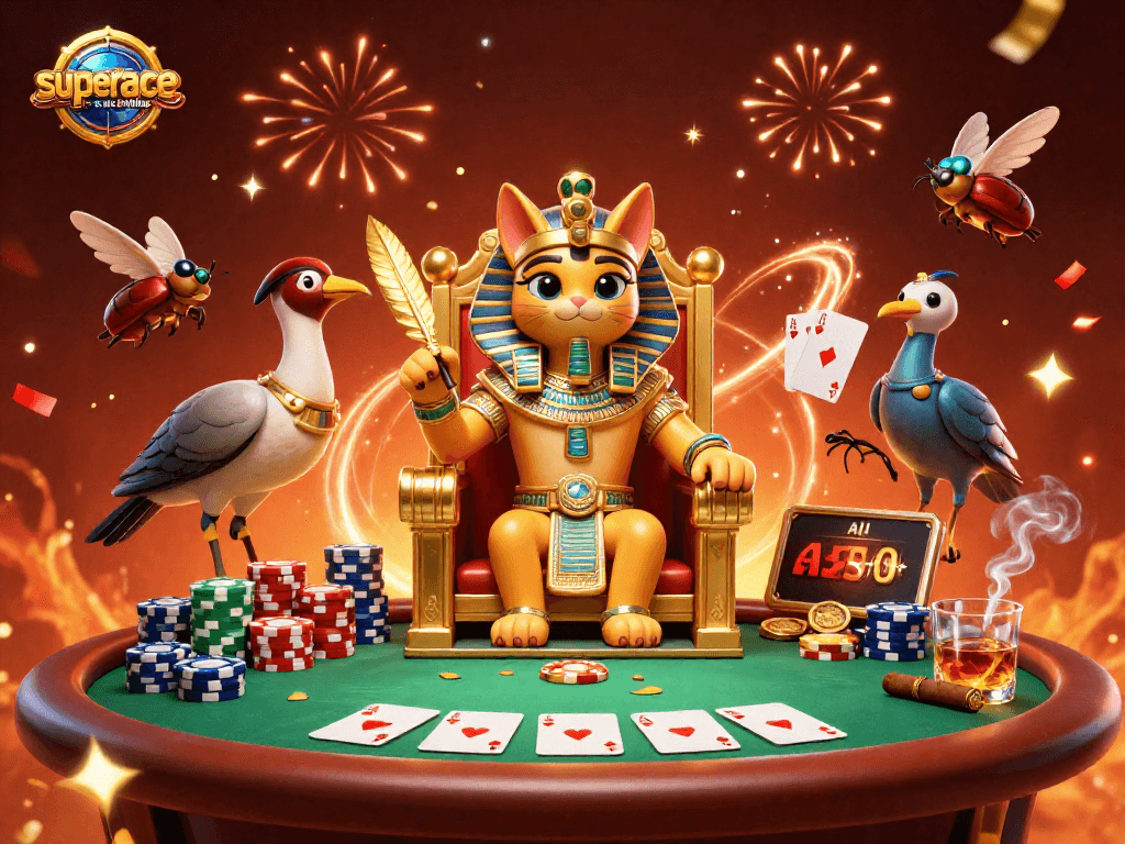 Experience the thrill of superace-nohu with a vibrant casino scene featuring engaging characters and dynamic gameplay.