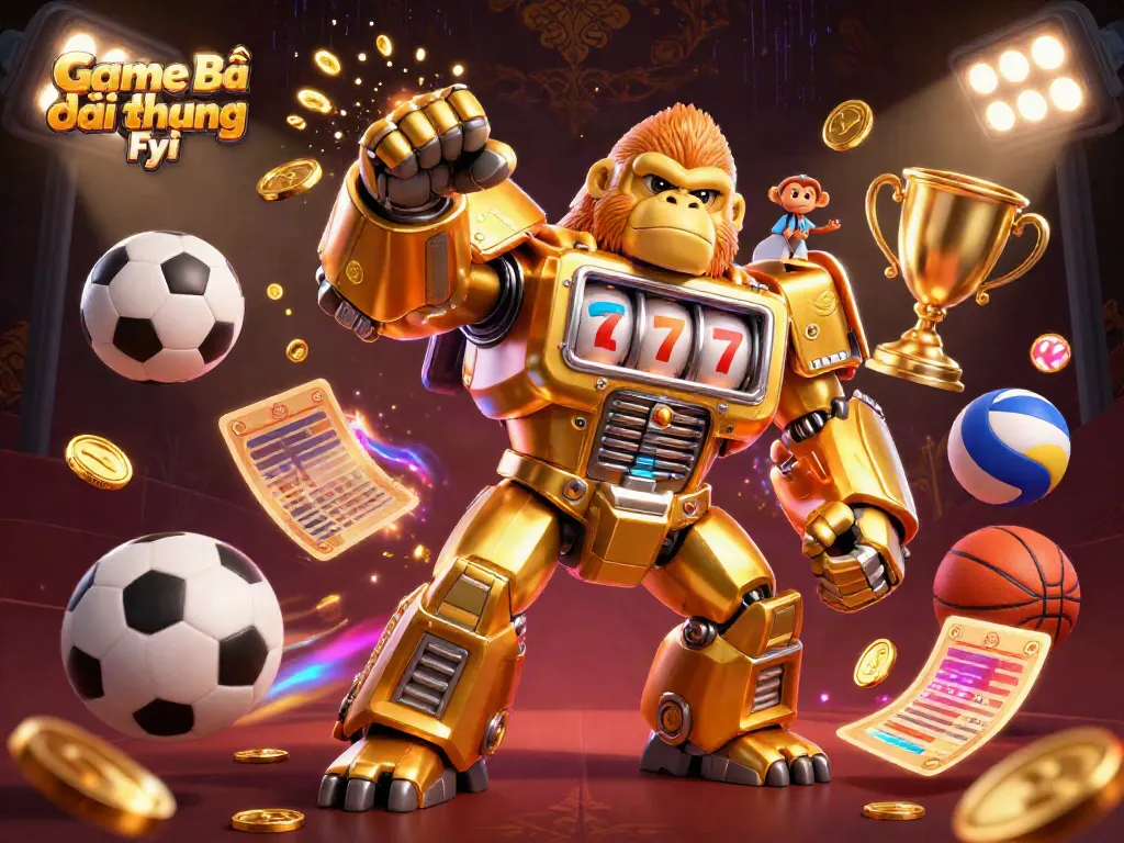Engage with Game Bài Đổi Thưởng Fyi through this vibrant 3D illustration showcasing a thrilling casino scene.