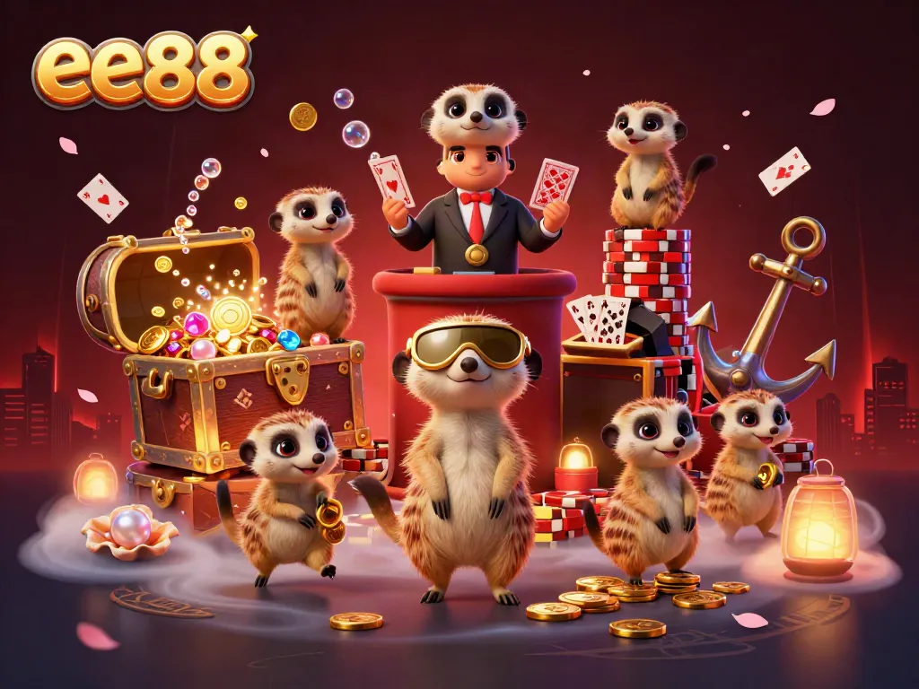 Experience high-energy gameplay at ee88 with meerkat dealers and vibrant casino treasures.