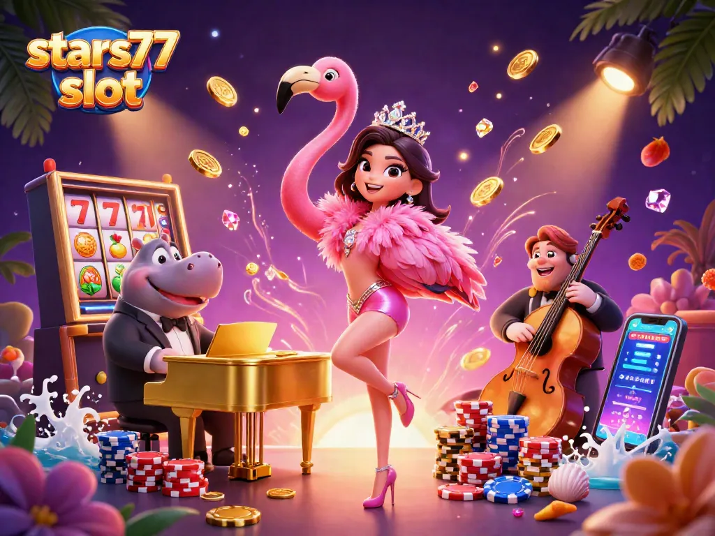 Permainan judi slot menarik di Stars77 slot dengan simbol keberuntungan dan pengalaman bermain terbaik.