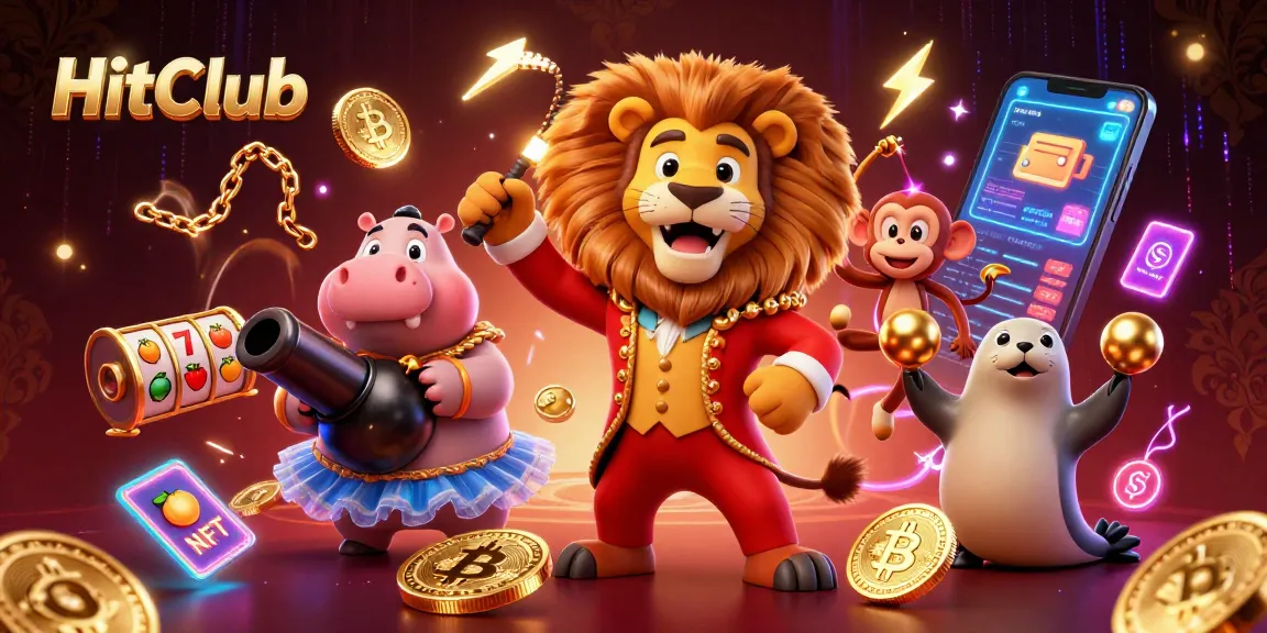 Experience thrilling gameplay at HitClub with vibrant 3D characters and dynamic casino elements.