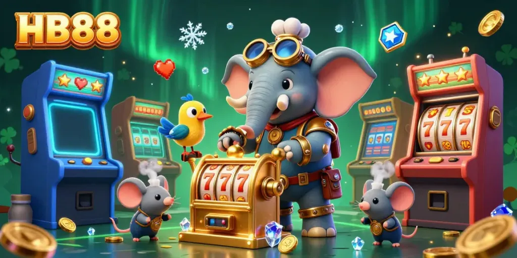 Engage with HB88's vibrant casino world, where steampunk flair meets thrilling slot machines.