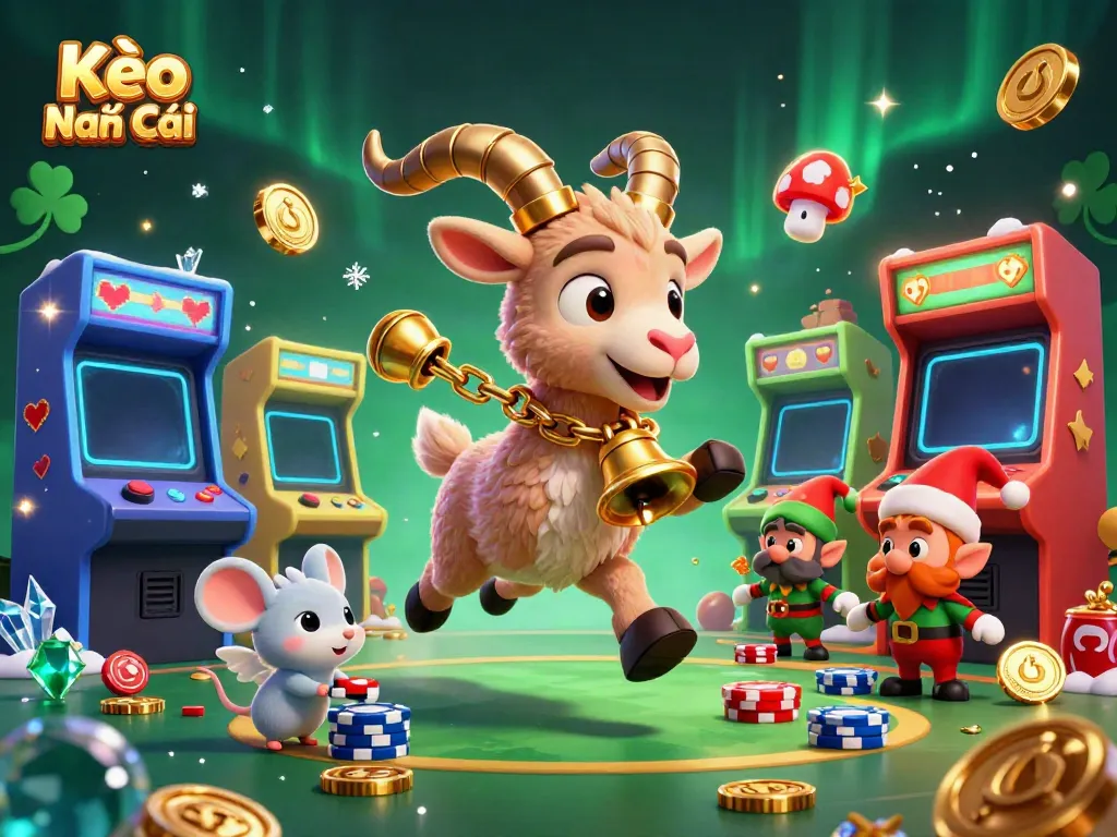 Experience Kèo Nhà Cái action in a festive casino scene filled with enchanting gaming elements.