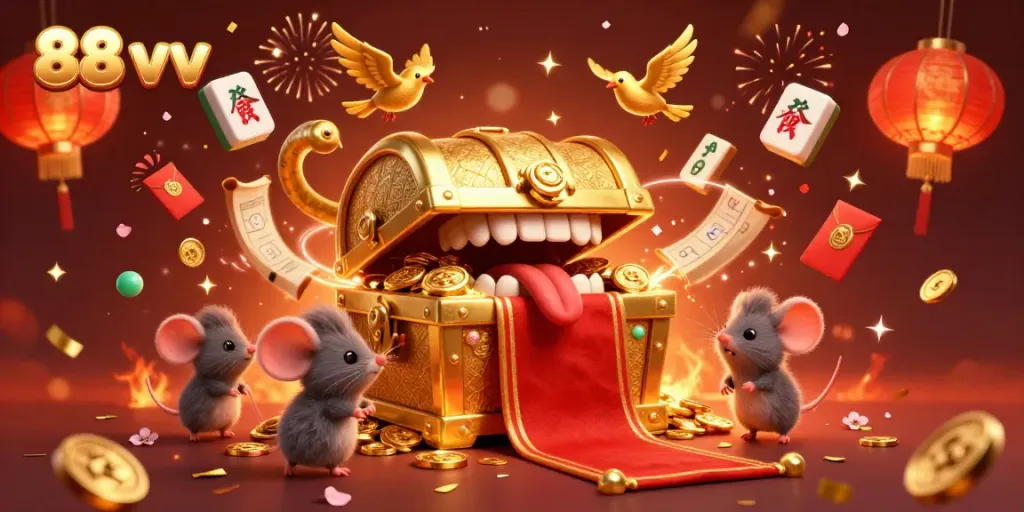 Bet on exciting games at 88 vv with a vibrant casino-themed 3D illustration full of energy.