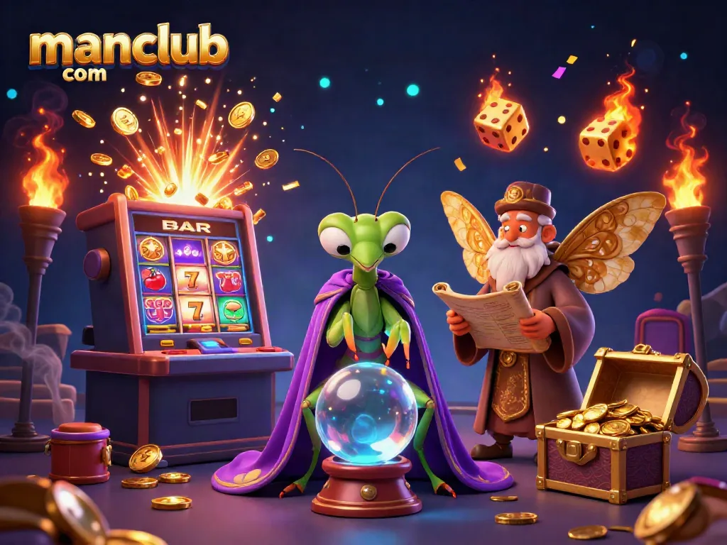 Engage in thrilling games at manclub com while winning big with colorful slot machines and fortune tellers.