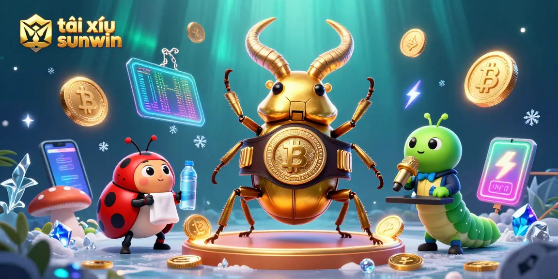 Experience the dynamic thrill of tài xỉu sunwin with a vibrant 3D illustration showcasing exciting game elements.