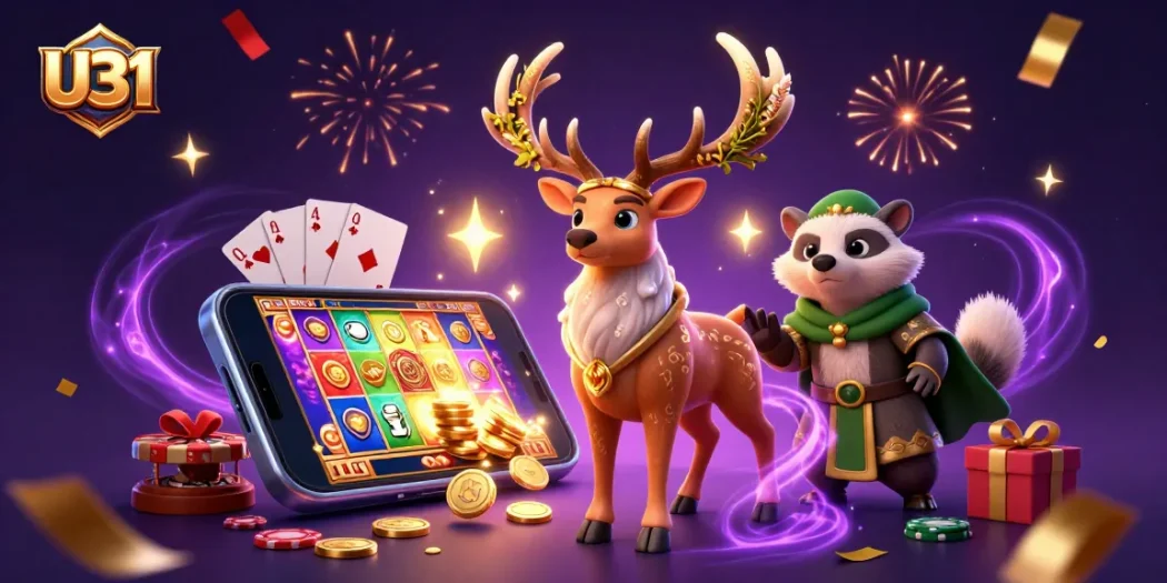 Join the excitement of U31 with vibrant slot gameplay and magical elements in this captivating digital scene.