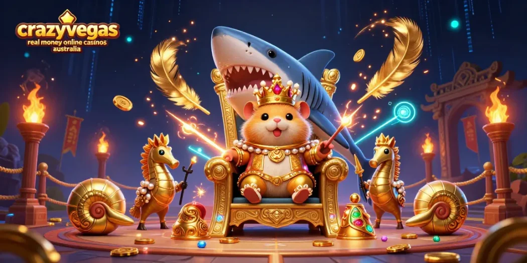 Experience exciting gameplay at crazyvegas real money online casinos australia with vibrant thematic elements and charismatic characters.