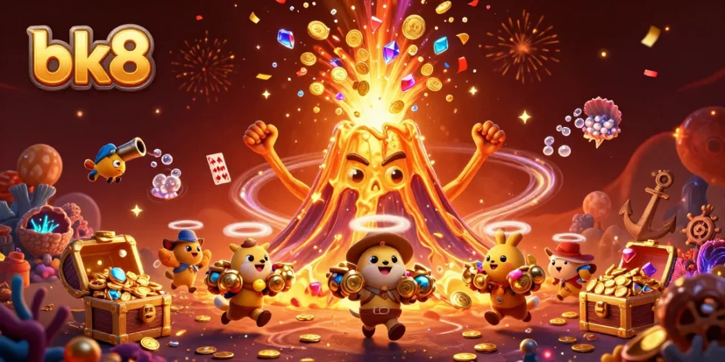 Spin the reels and win with bk8's vibrant 3D explosion of gems and treasures!