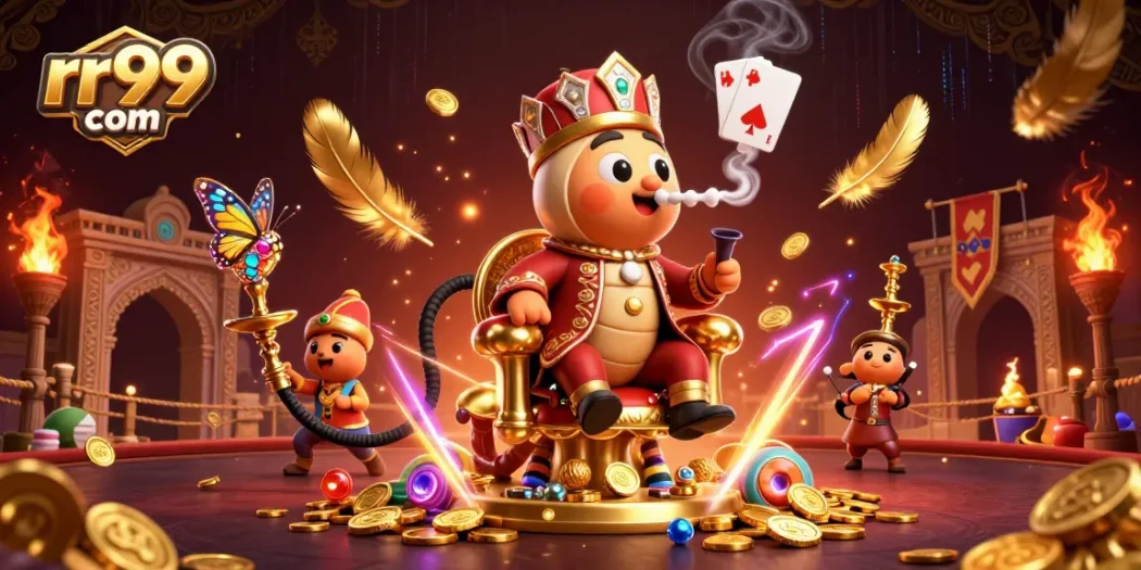 Experience thrilling gaming at rr99 com with vibrant casino elements and engaging characters.