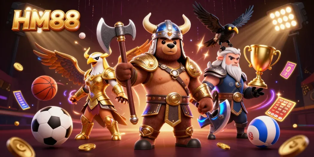 Watch HM88's exhilarating Viking bear and Valkyrie eagle emerge in a dynamic gambling scene.